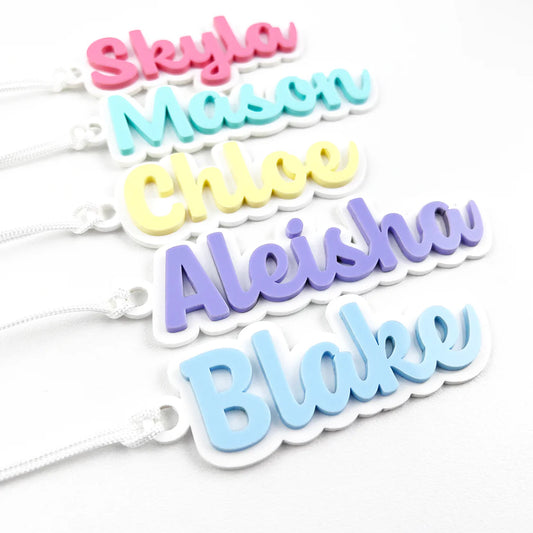 Personalised Name Bag Tags