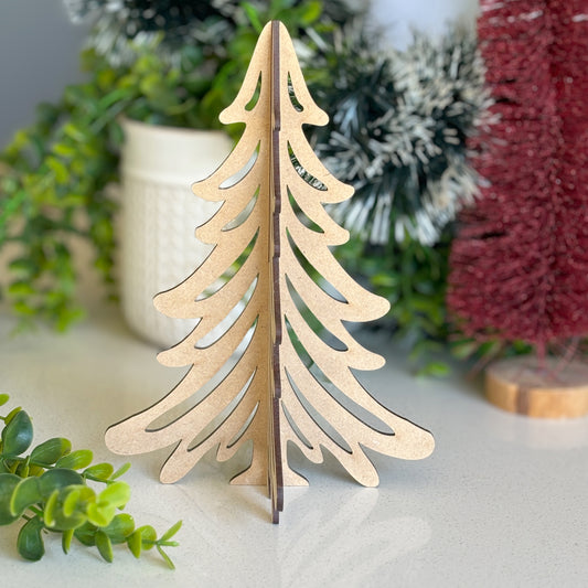 3D Wooden Lasercut Christmas Tree