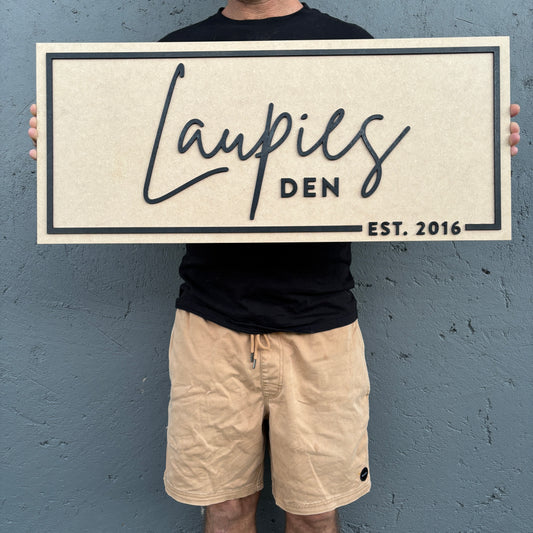 Personalised Wooden Bar Sign