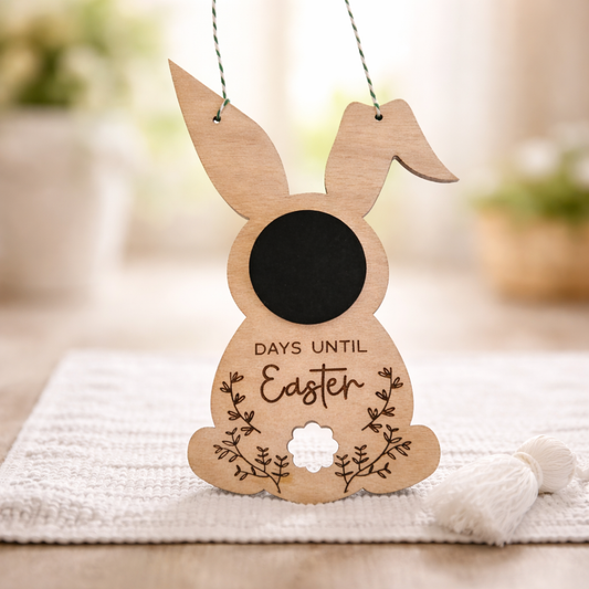Wooden Countdown to Easter (Advent) Bunny