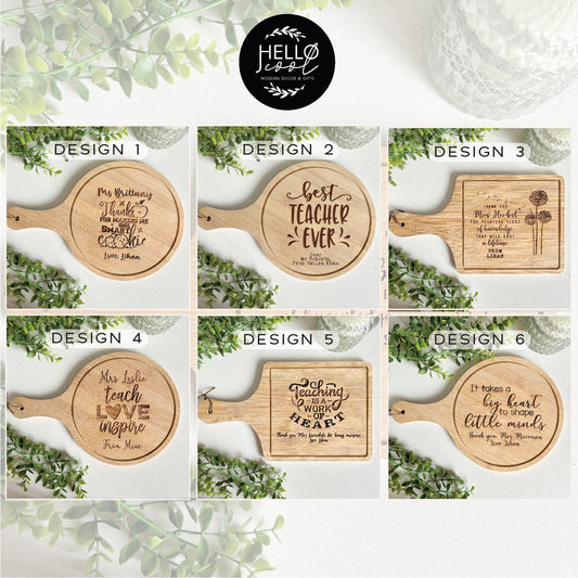 Personalized Teacher Engraved Server; Teacher appreciation gifts
