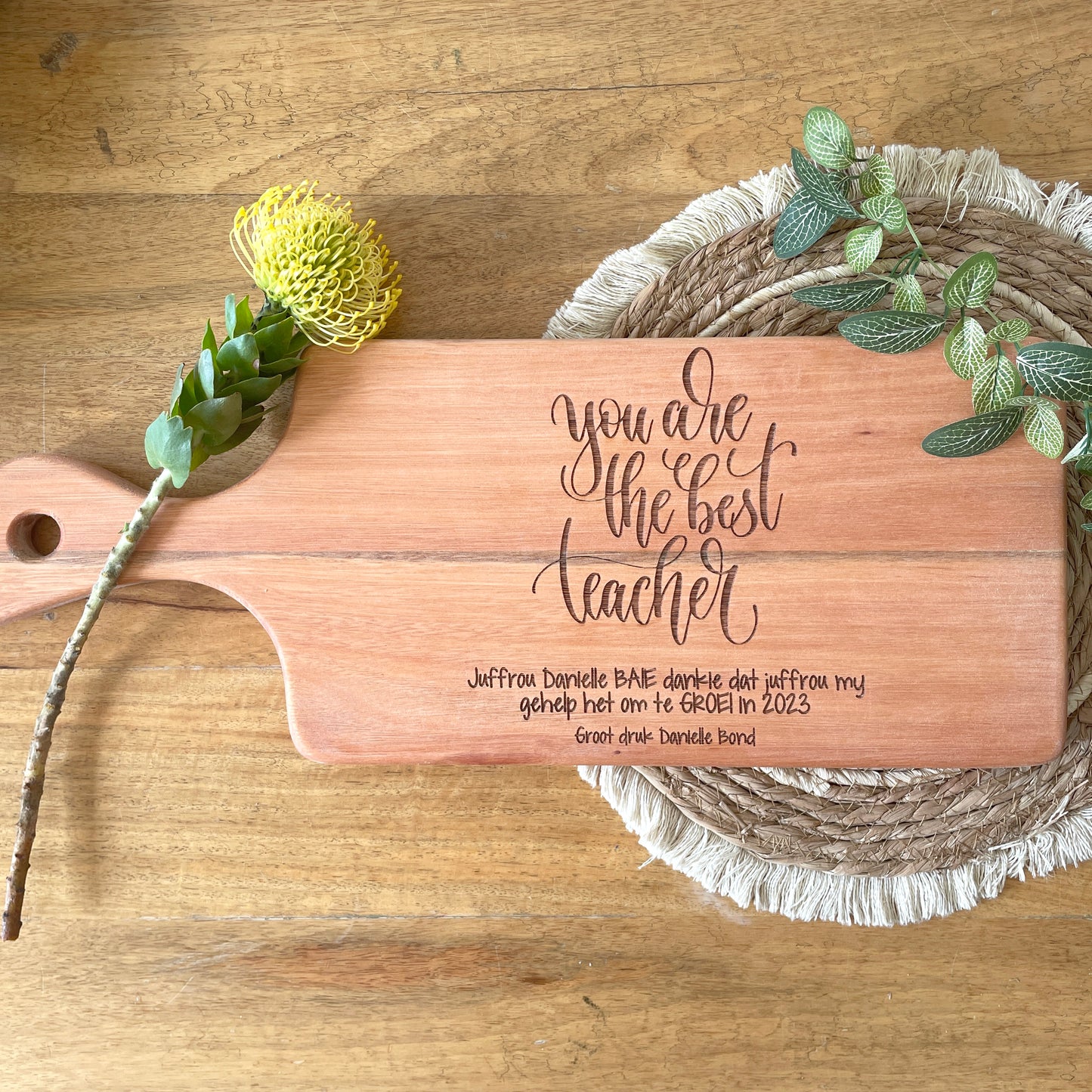 Personalised "You are the Best" Teacher Server - 56cm long