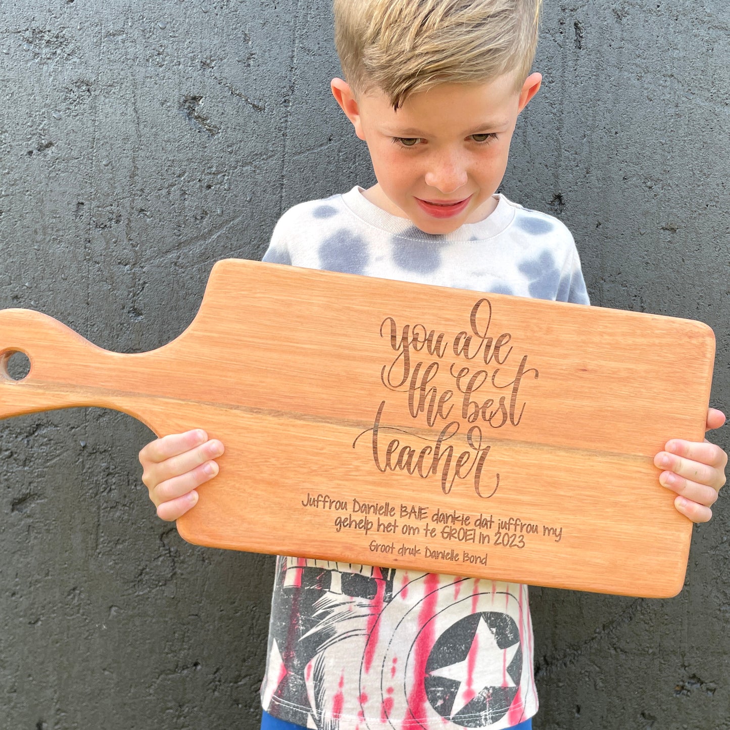 Personalised "You are the Best" Teacher Server - 56cm long