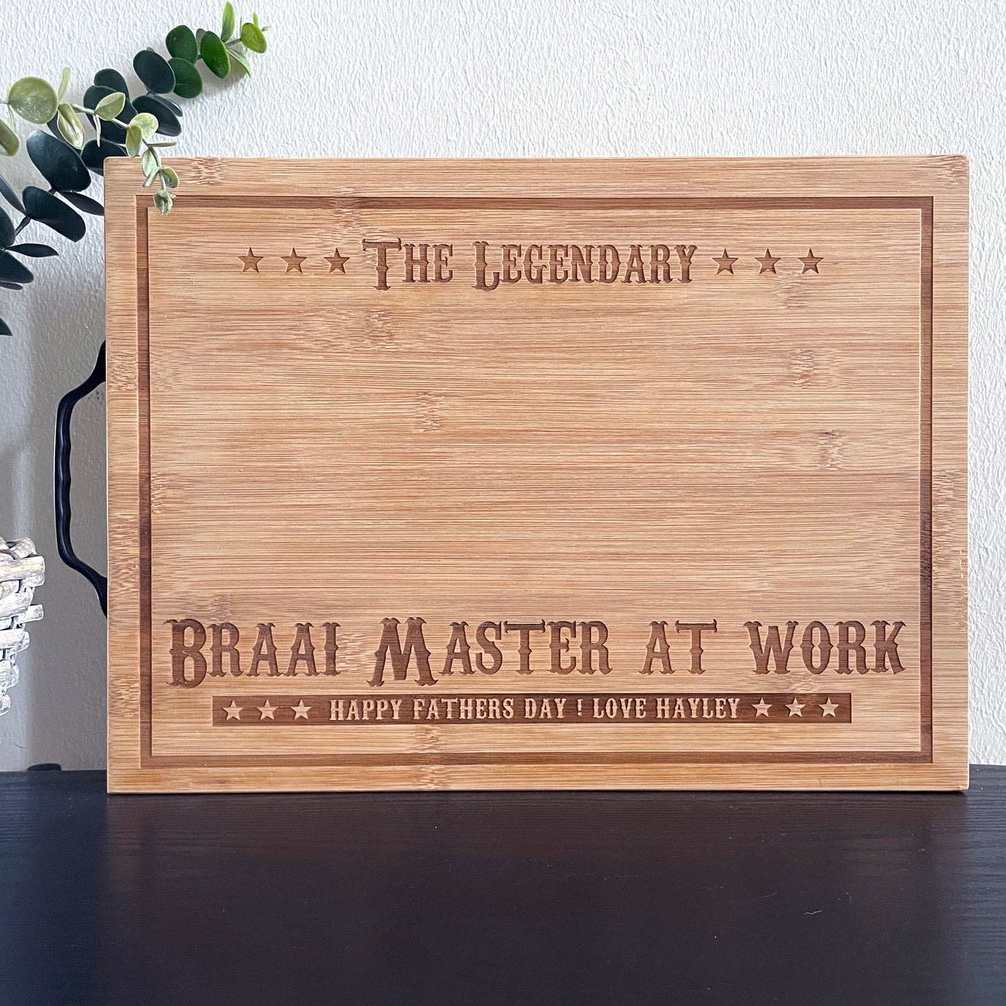 Braai Master engraved personalised Cutting Board
