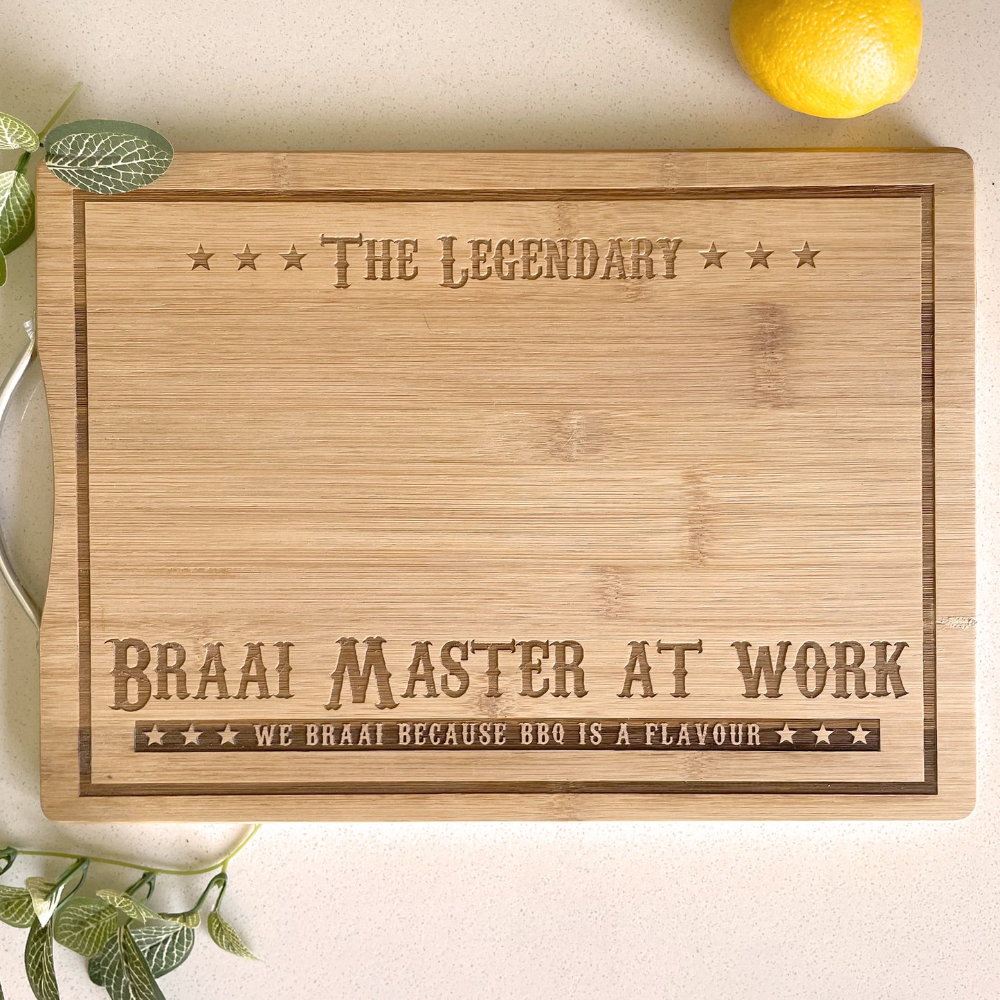 Braai Master engraved personalised Cutting Board