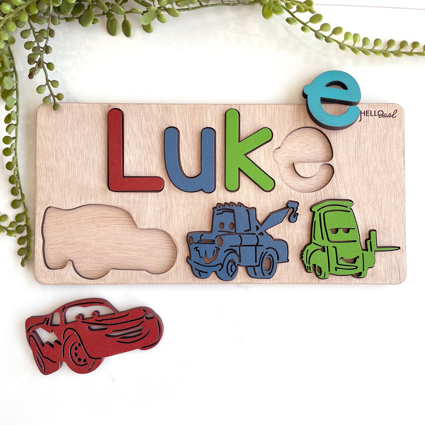 Personalized CARS Name and Theme Puzzle