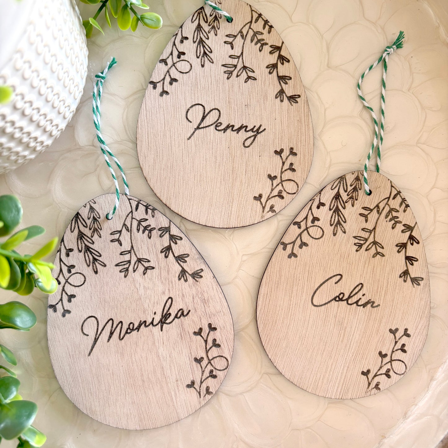 Personalised Decorative Name Easter eggs; Easter decor