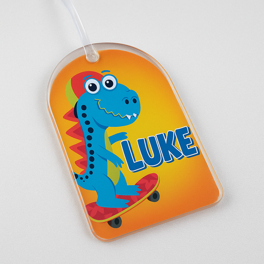 Bright & Fun Personalised Dino Bag Tag