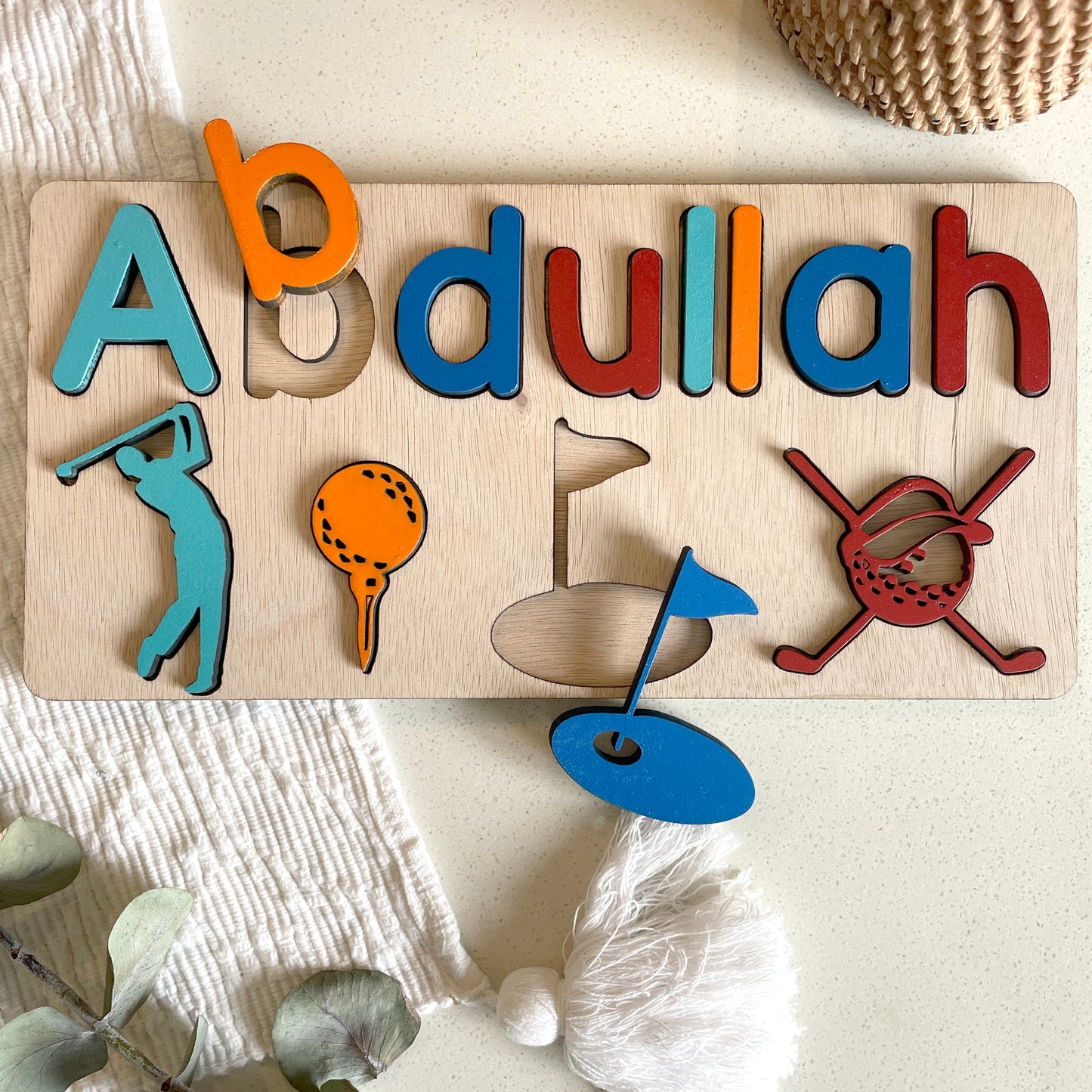 Personalised GOLF Name and Theme Puzzle