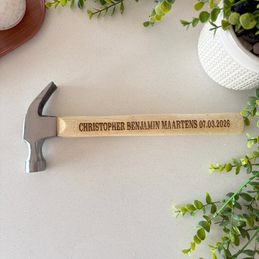 Engraved Hammer perfect for Fathers day
