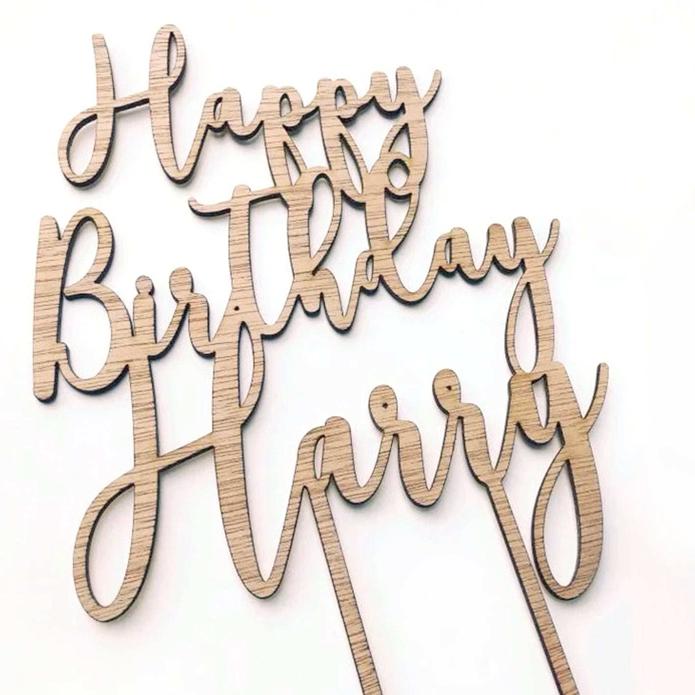 Happy Birthday Personalised Cake Topper
