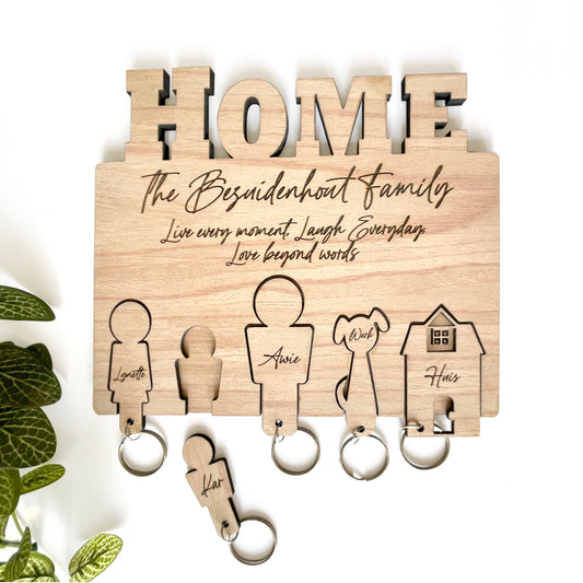 Personalised and Engraved Laser Cut Keyring Holder