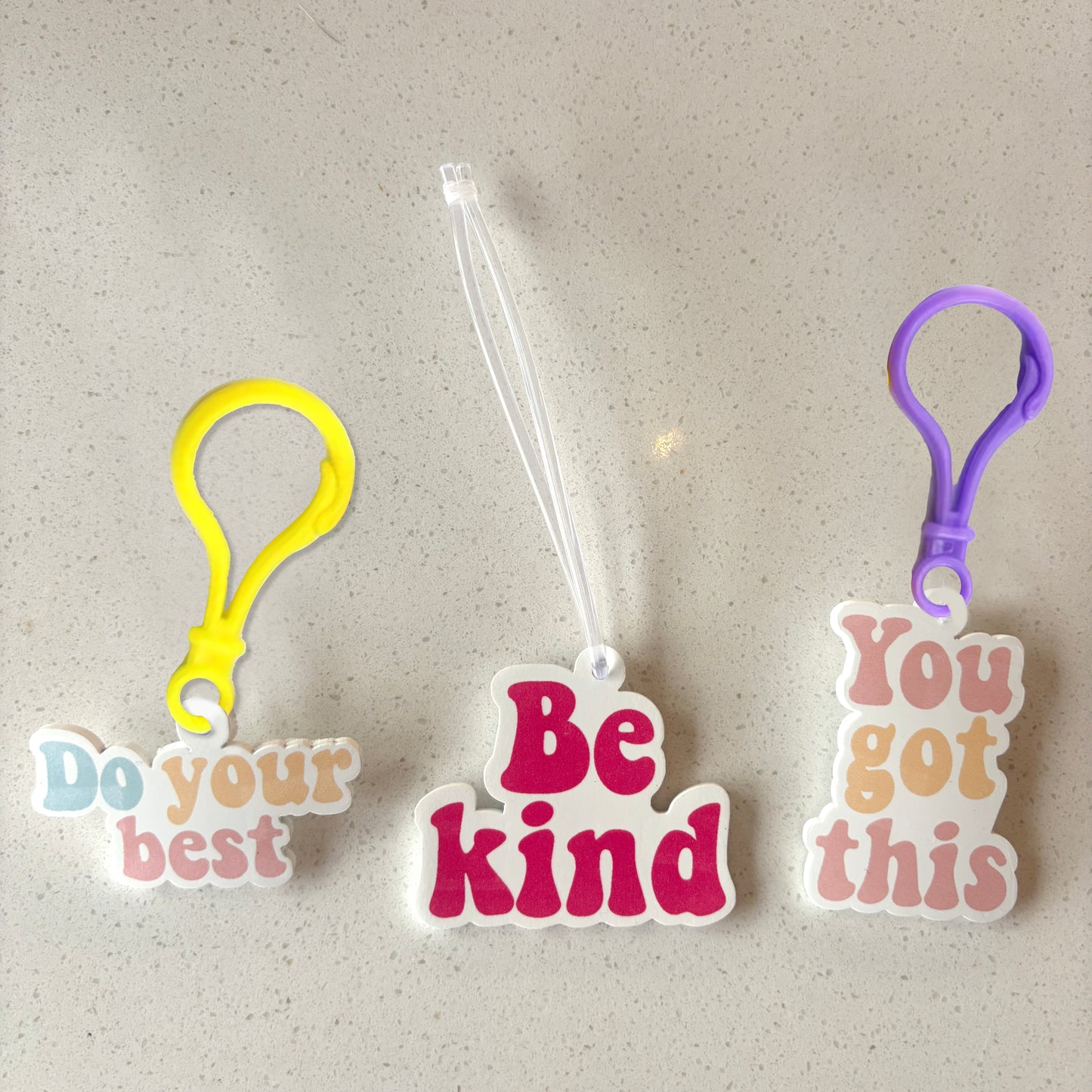 Positive Vibes Bag Tags - Pack of 3