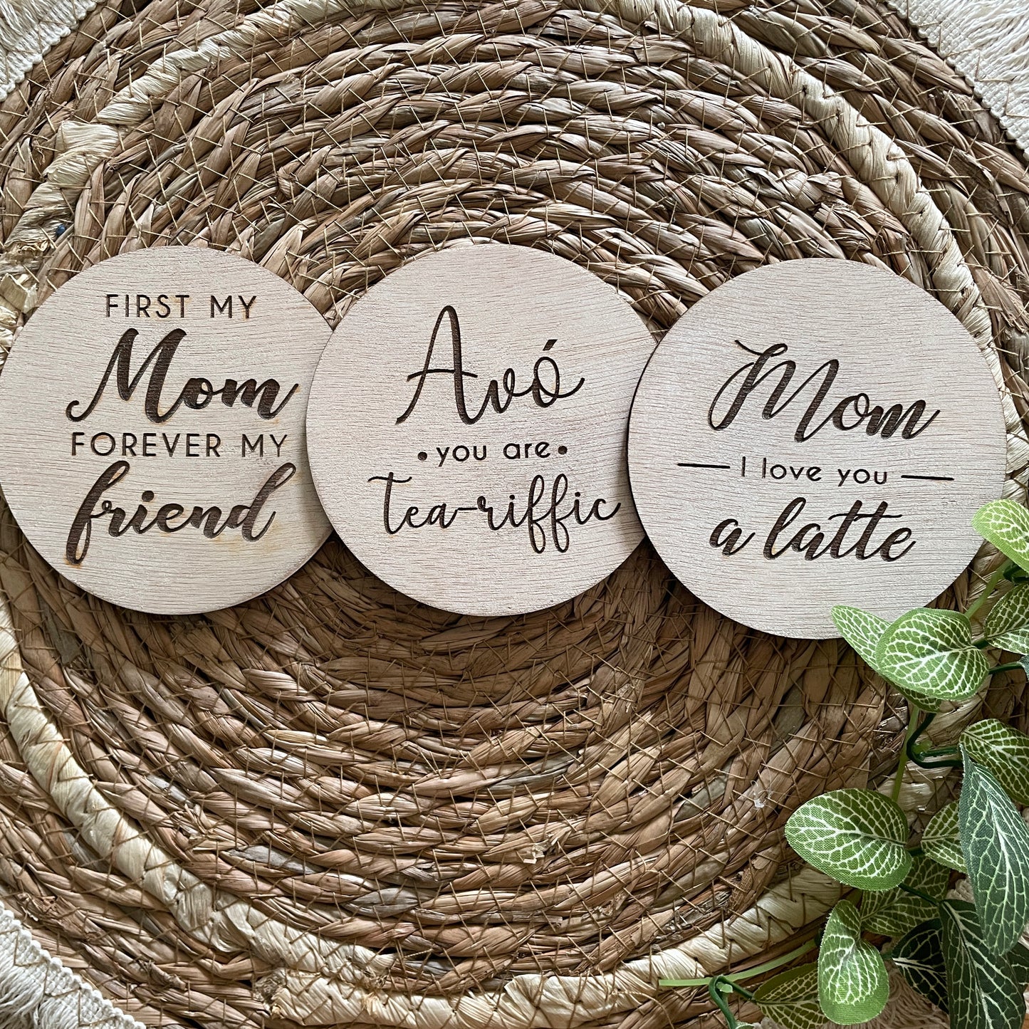 Engraved Mom/Granny Coasters
