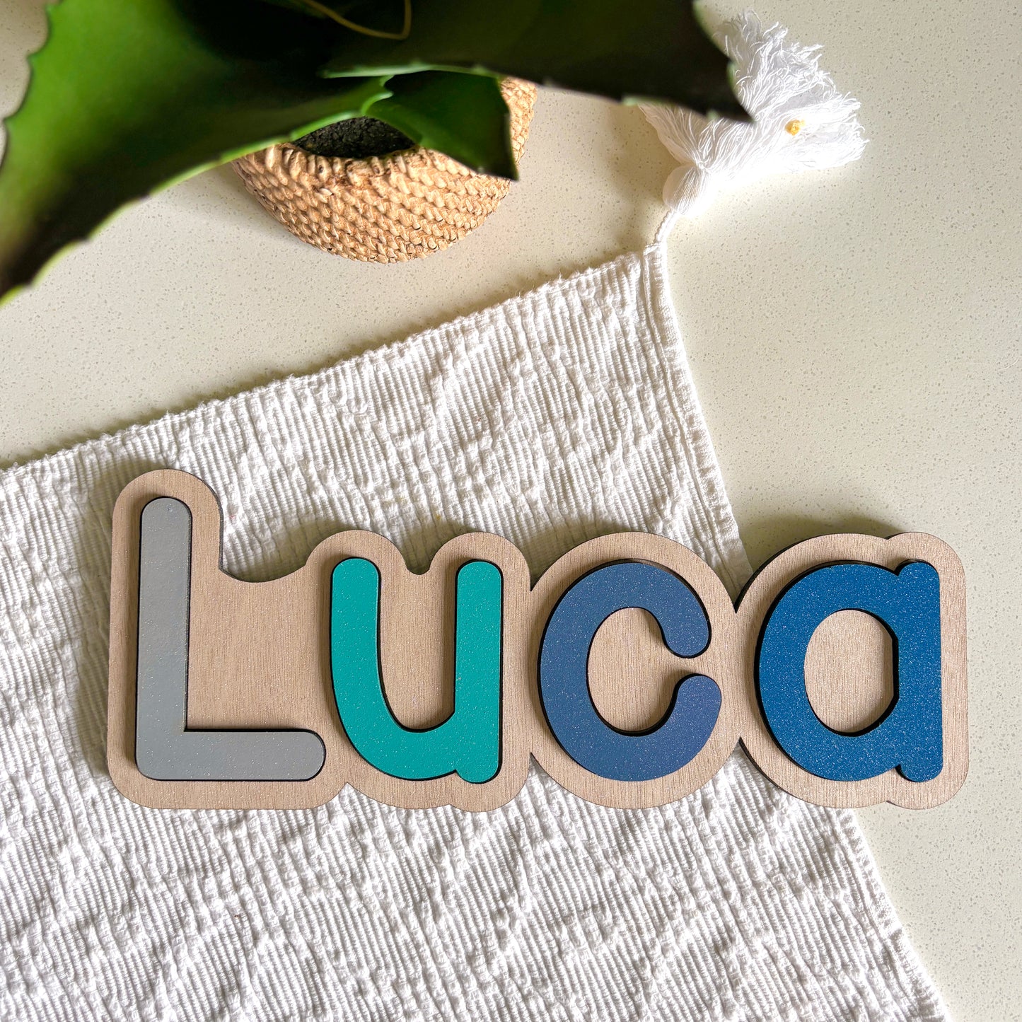 Personalised Name Shape Wooden Puzzle