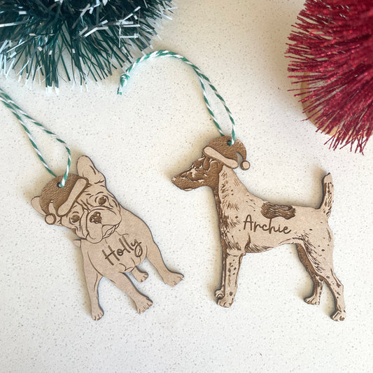 Personalised Pet shaped decorations - designed to a specific pet breed. Eg. yorkie, sausage dog etc