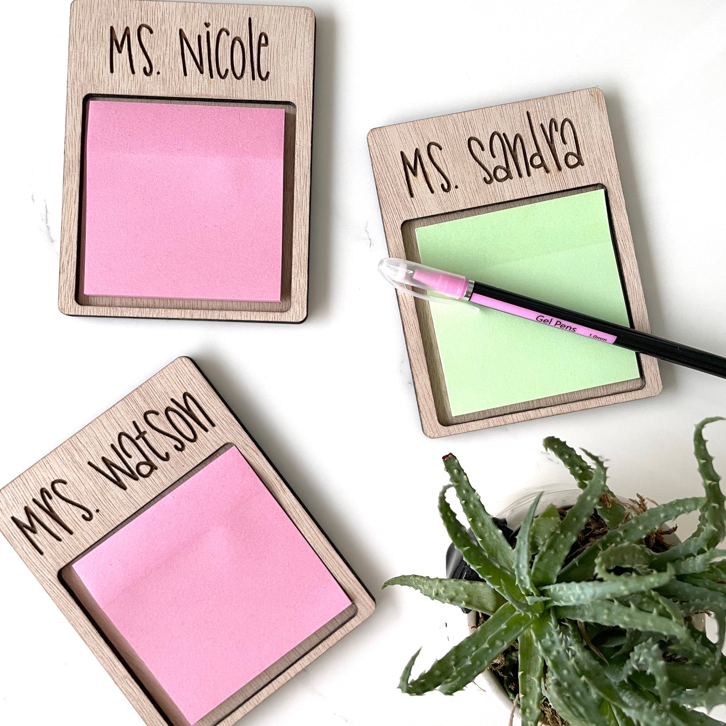 Teacher Appreciation Gift, Post-it Note Holder with post it pad