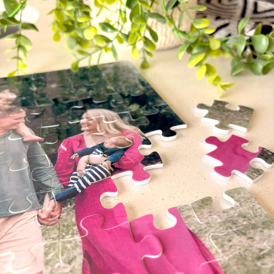 A4 Personalised Acrylic Photo Puzzle β 48-Piece Keepsake
