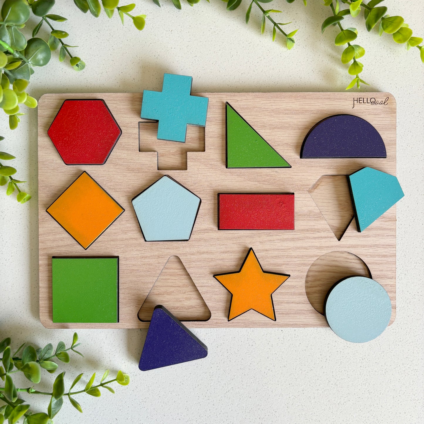 Shape Themed Wooden Puzzle
