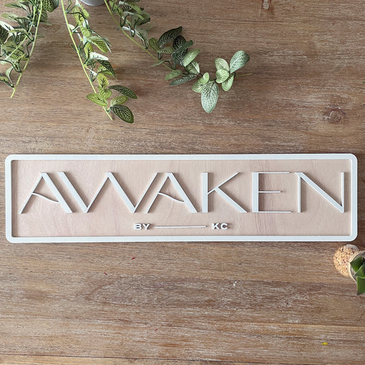 Brand Logo Personalised Laser Cut Wooden Sign