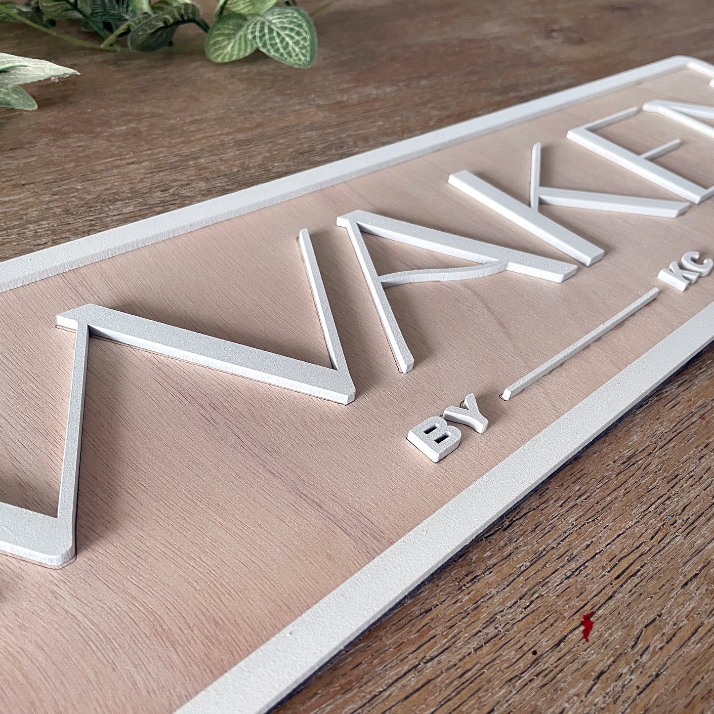 Brand Logo Personalised Laser Cut Wooden Sign