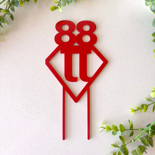 Personalized Wooden Topper With Any Letter and Number
