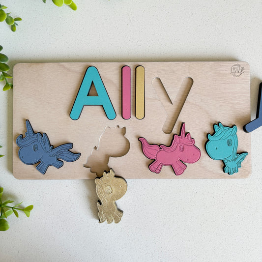 Personalized UNICORN Name and Theme Puzzle