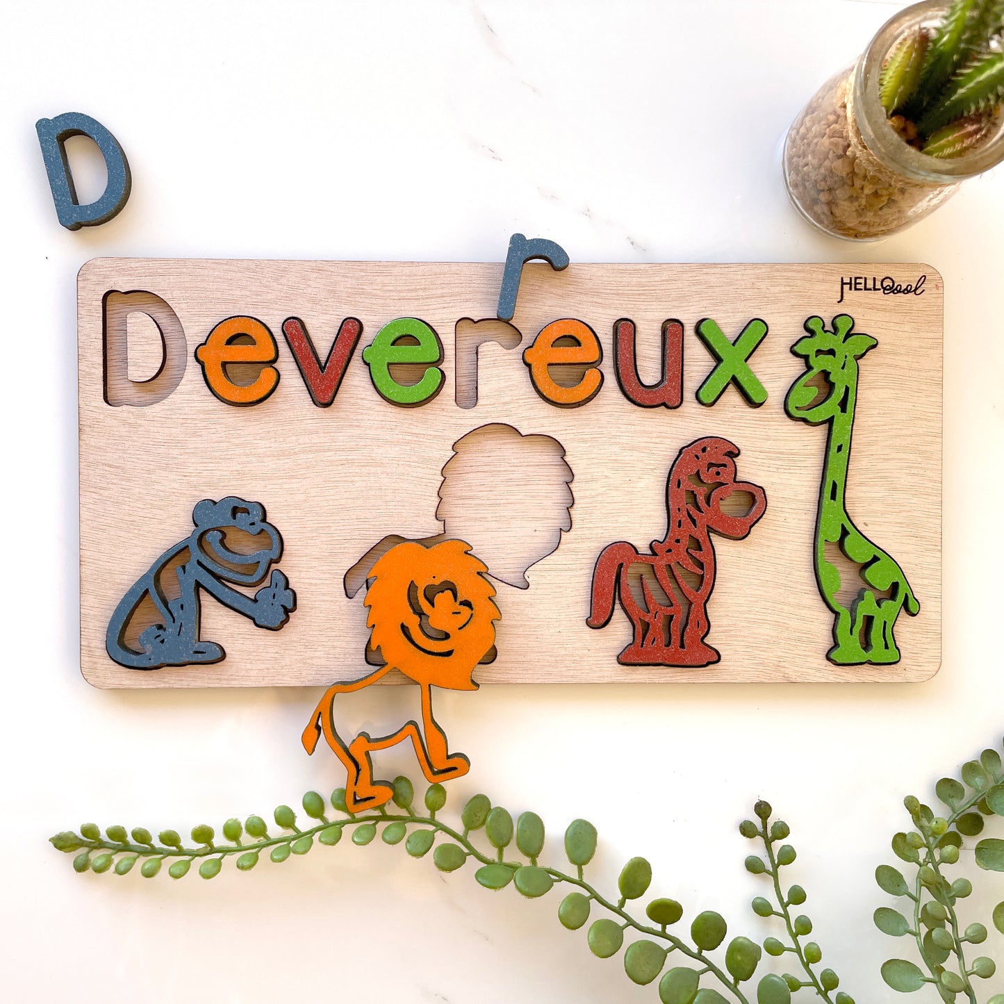 Personalized ZOO ANIMALS Name and Theme