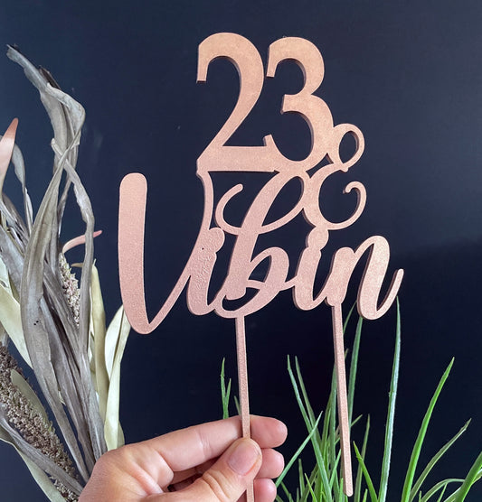 Vibin Cake Topper