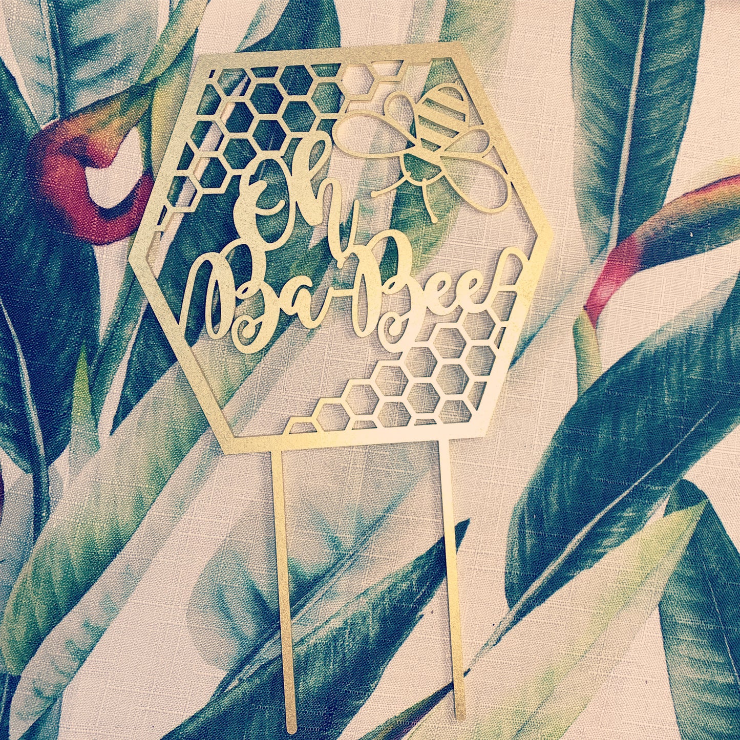 OH BA-BEE cake topper