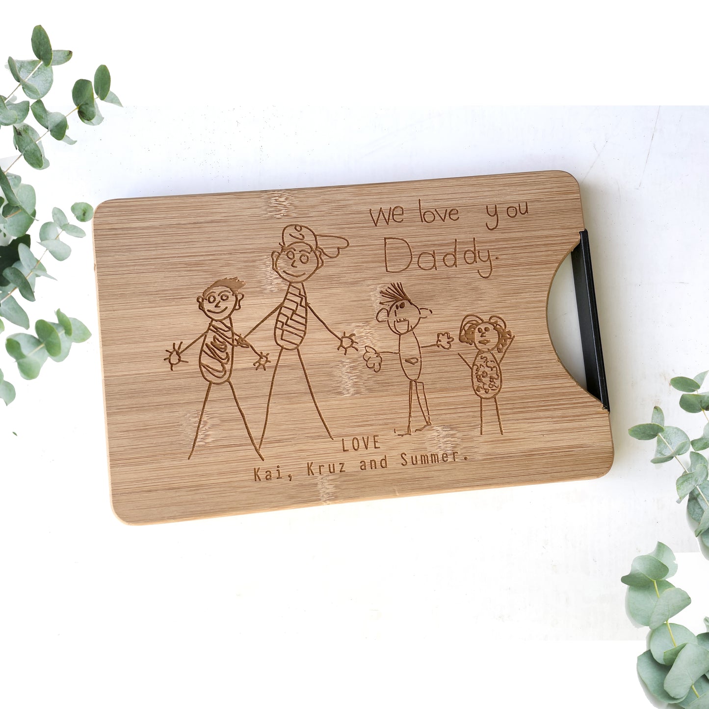 Your Own childs Drawing Personalized Cutting Board