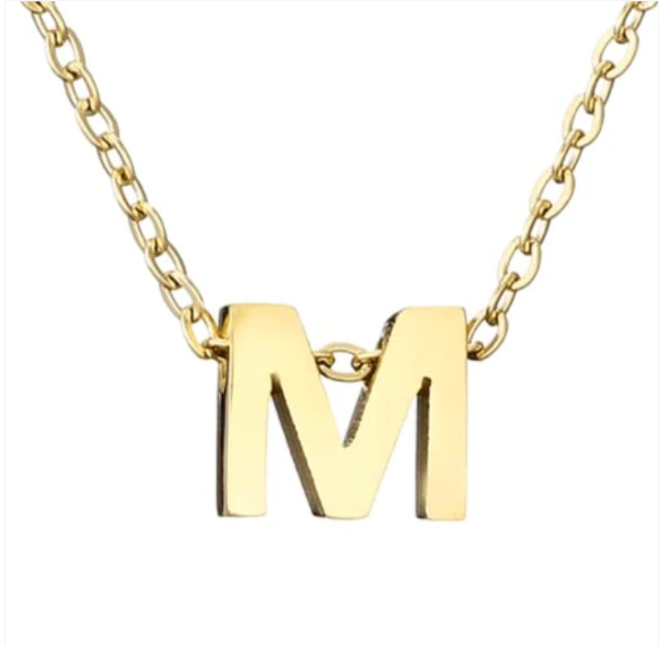 Letter Necklace in Gold