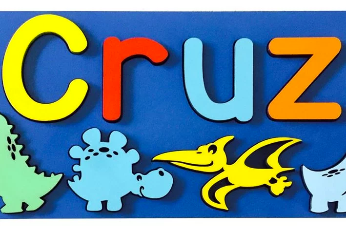 Personalised DINO Name and Theme wooden Puzzle