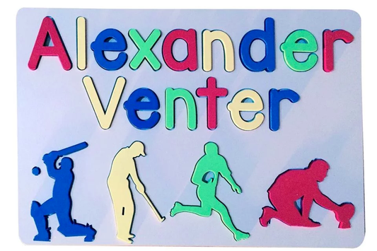 Personalized SPORT Name, Surname and Theme Puzzle