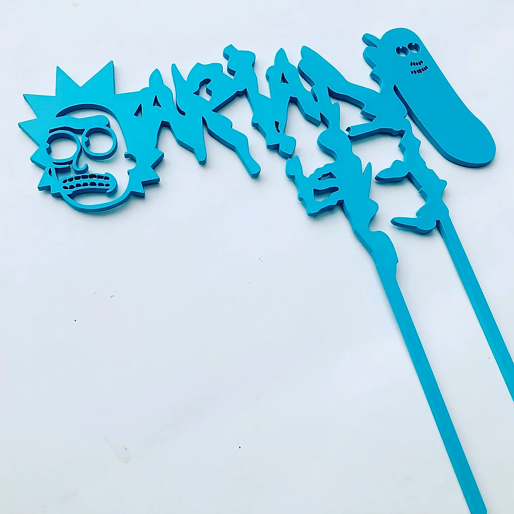 Laser Cut Wooden Cake Topper