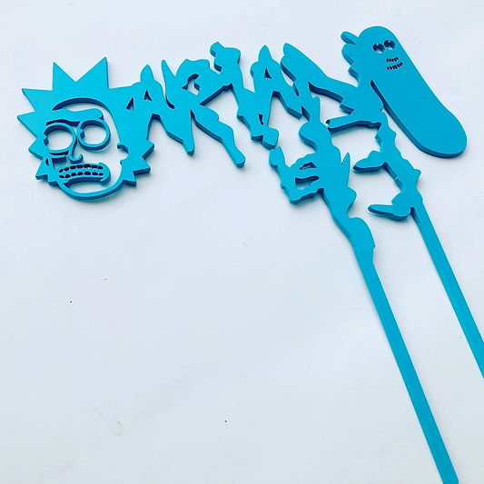 Laser Cut Wooden Cake Topper