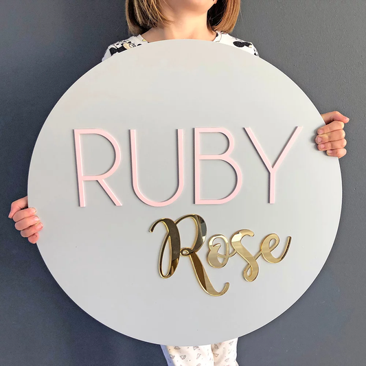 Personalized Wooden Name Plaque Decor