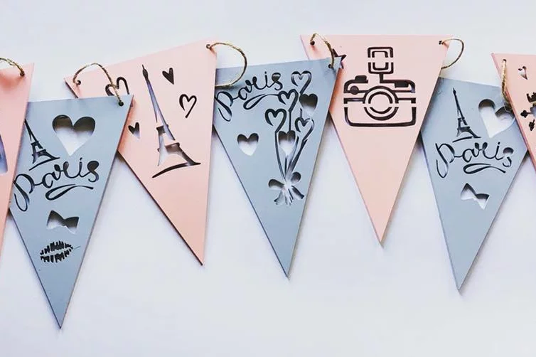 Wooden Laser Cut Bunting