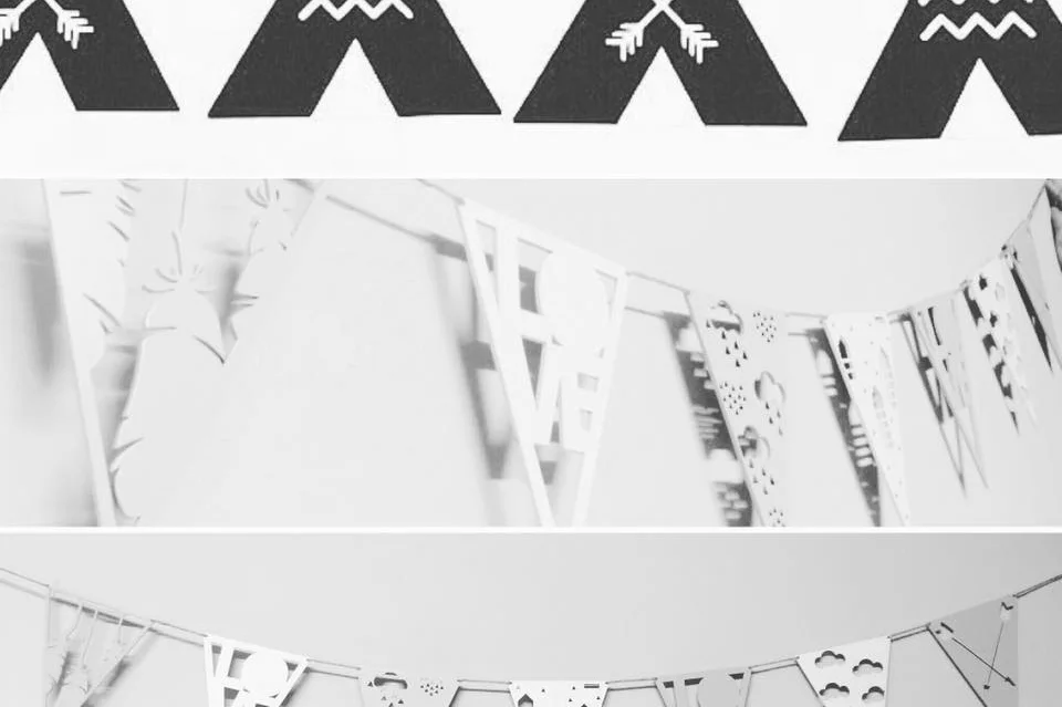 Wooden Laser Cut Bunting