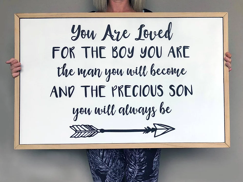 "You are Loved" Large Wall Kids Decor