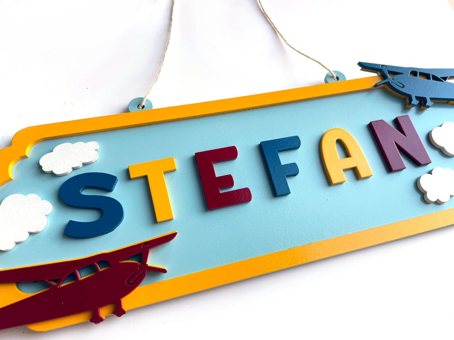 Aeroplane themed Door hanger