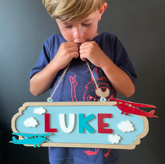Aeroplane themed Door hanger