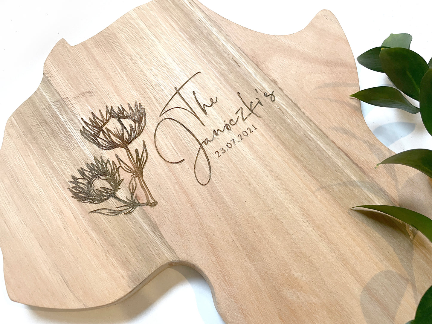 Africa Shaped Cutting Board
