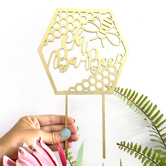 OH BA-BEE cake topper