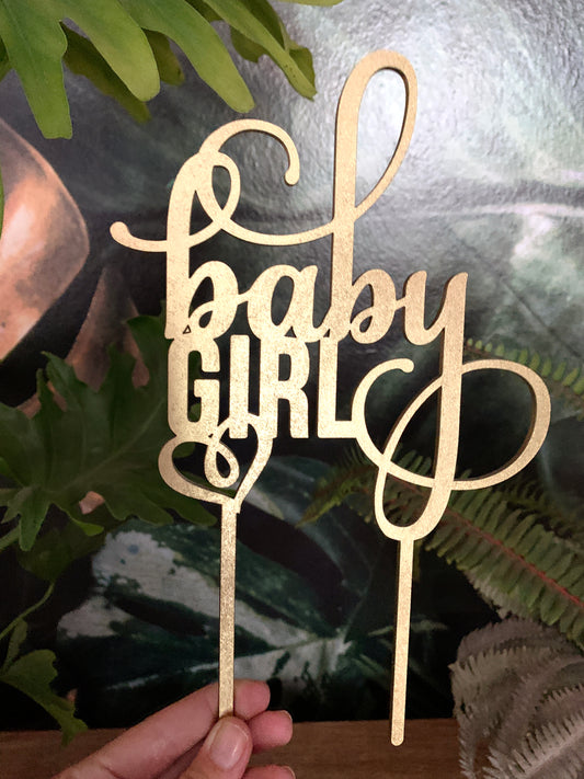 Baby Girl cake topper