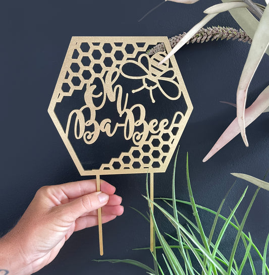 OH BA-BEE cake topper