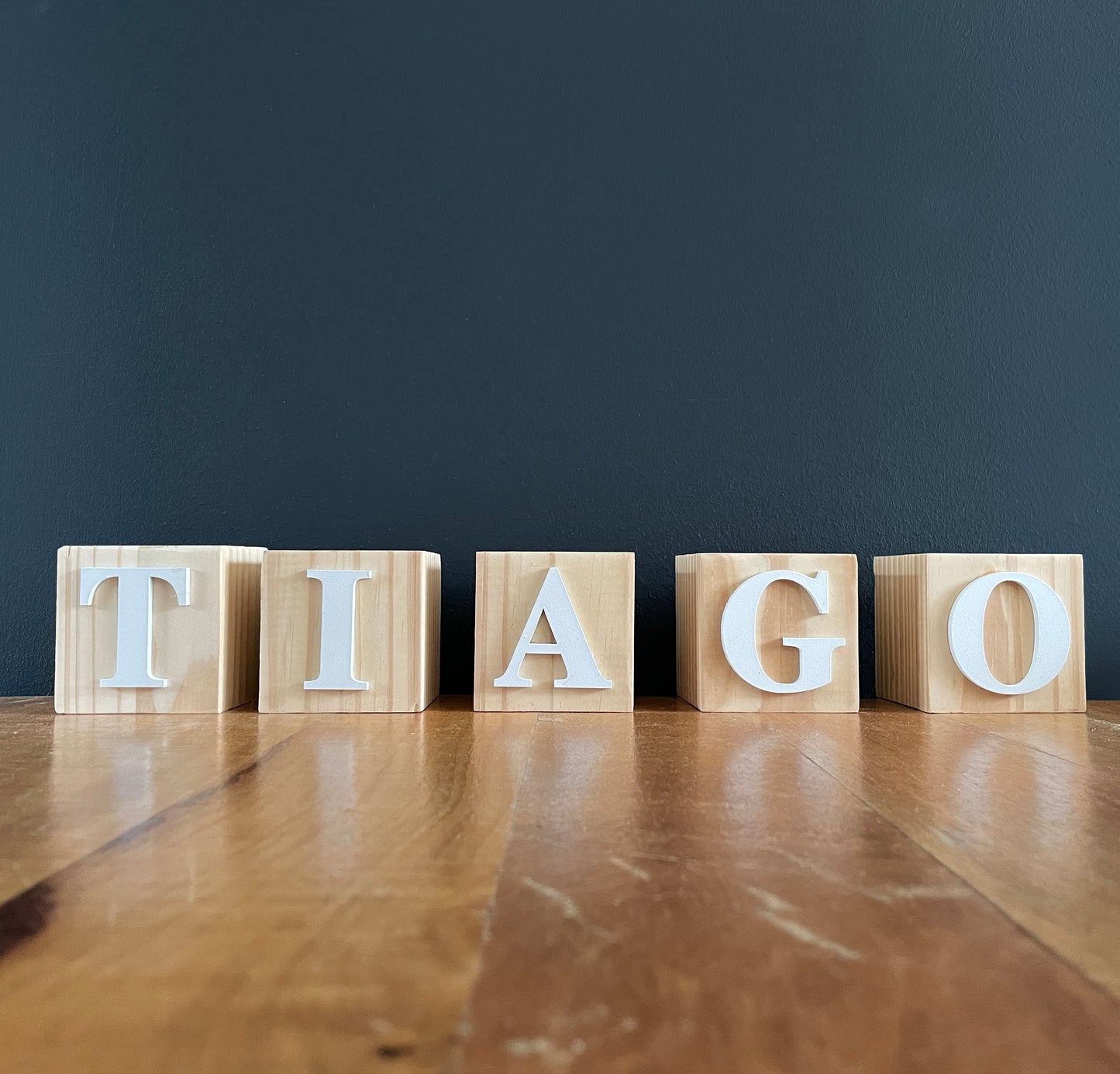 Personalized Wooden Blocks with Laser Cut Letters