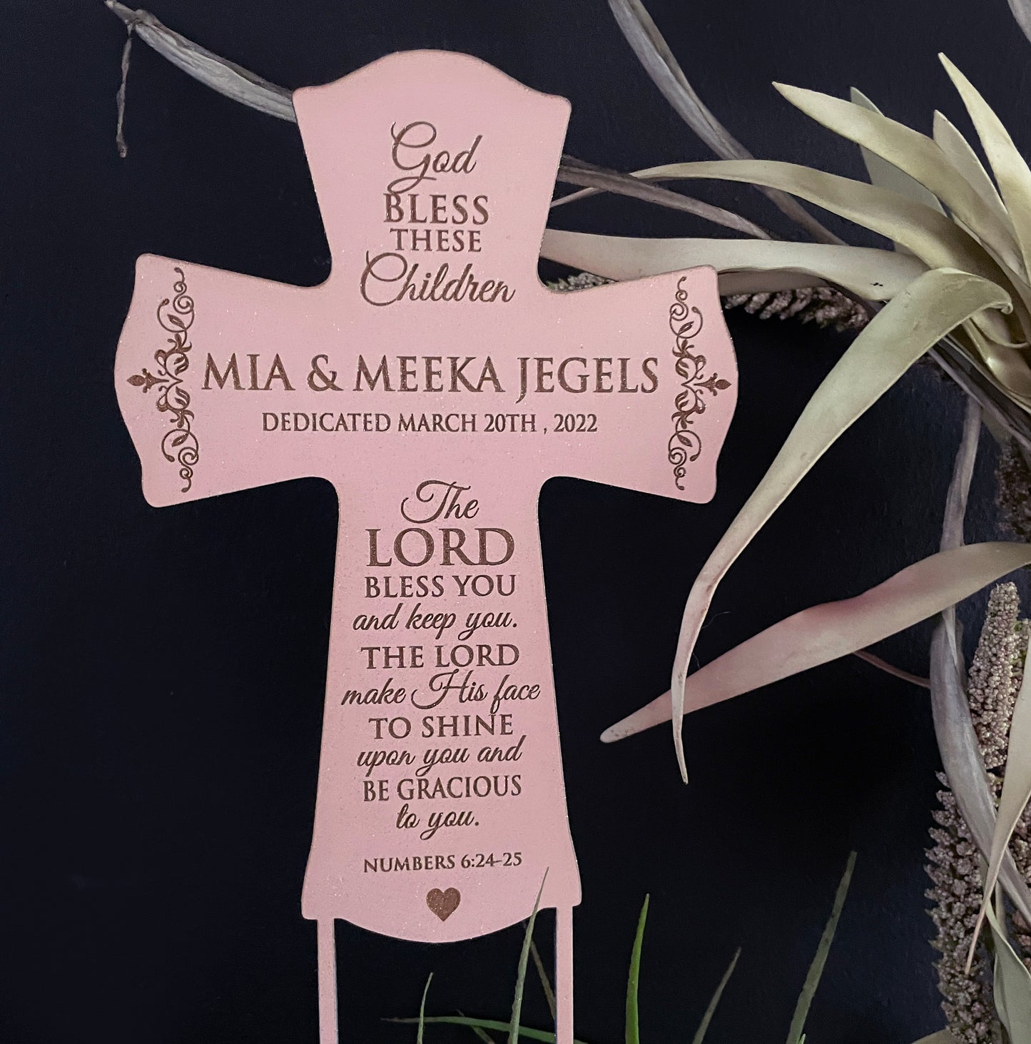 Christening Cross Cake topper