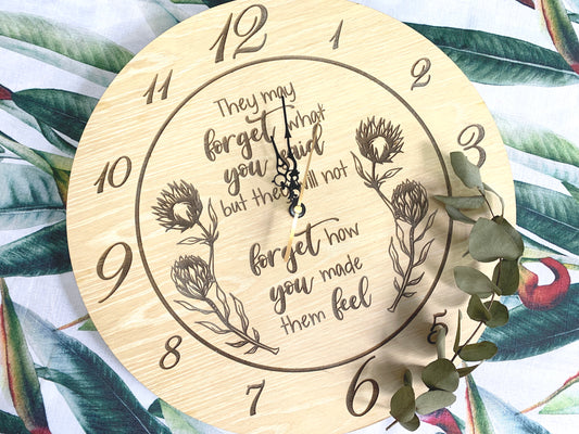 Teacher Engraved Clock