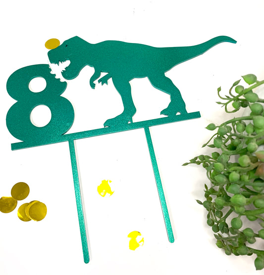 Dino cake topper